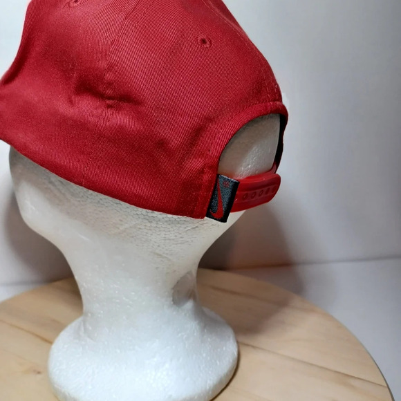 Vintage Nike Red Black Unisex Snapback Baseball Hat RN 56323 see pictures for re - Picture 5 of 6